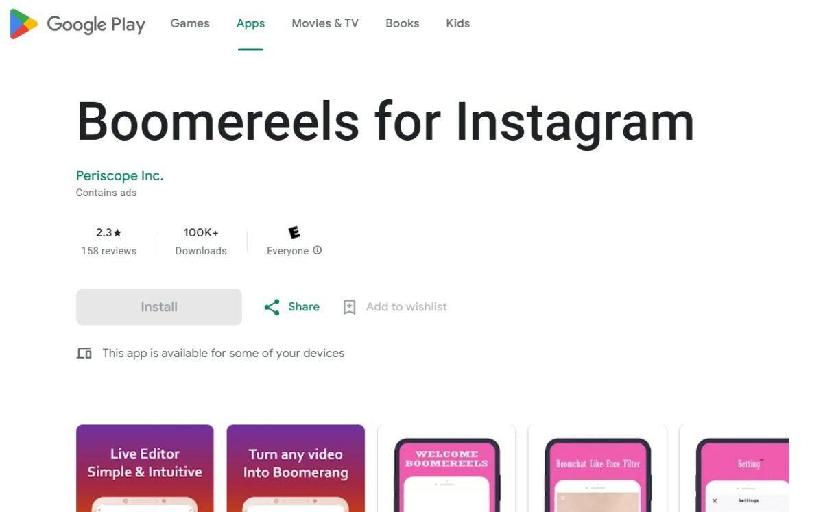 Boomerang Essential Social Media Marketing Apps