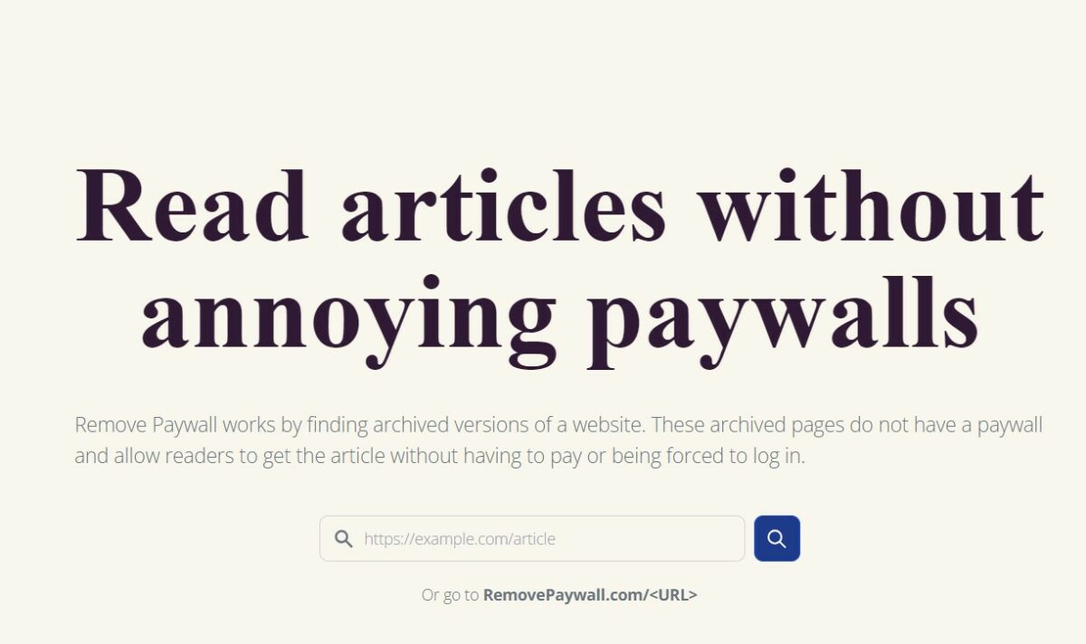 Remove Paywall Best Paywall Bypass Websites