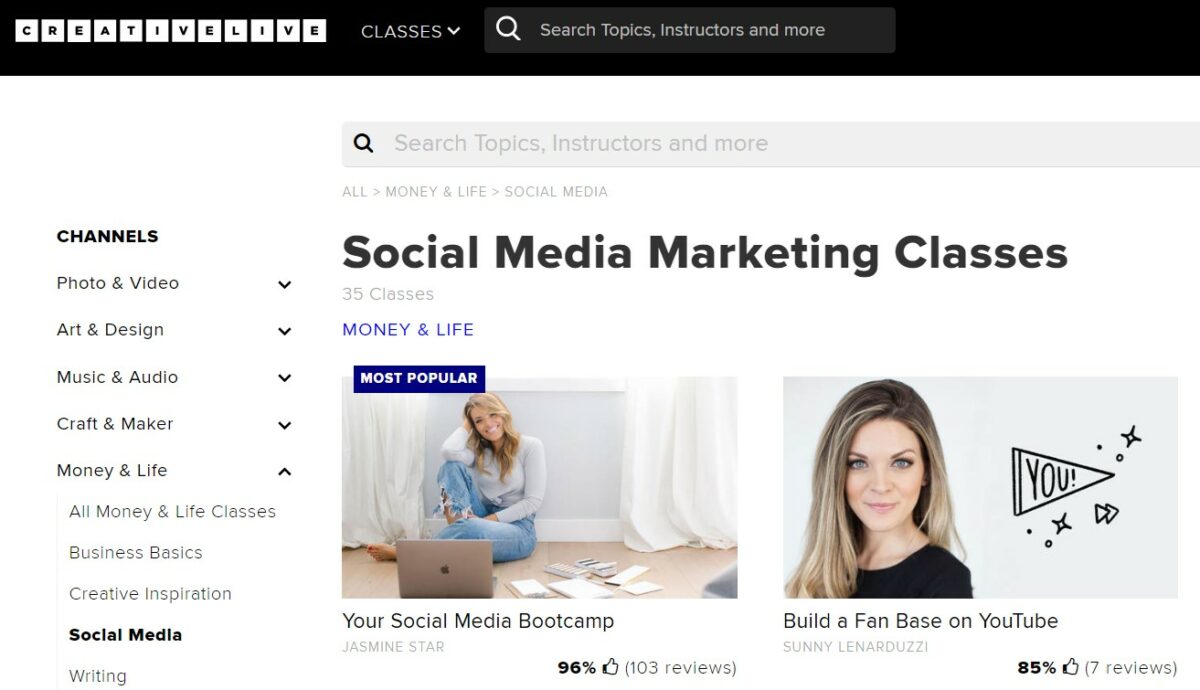 Social Media Marketing for Creative Entrepreneurs by CreativeLive