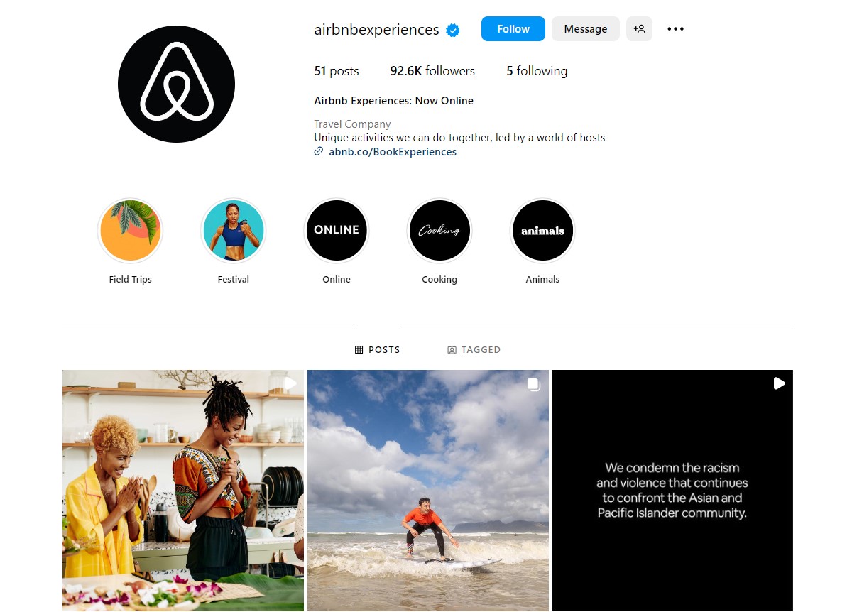 Airbnb's "Experiences" Campaign
