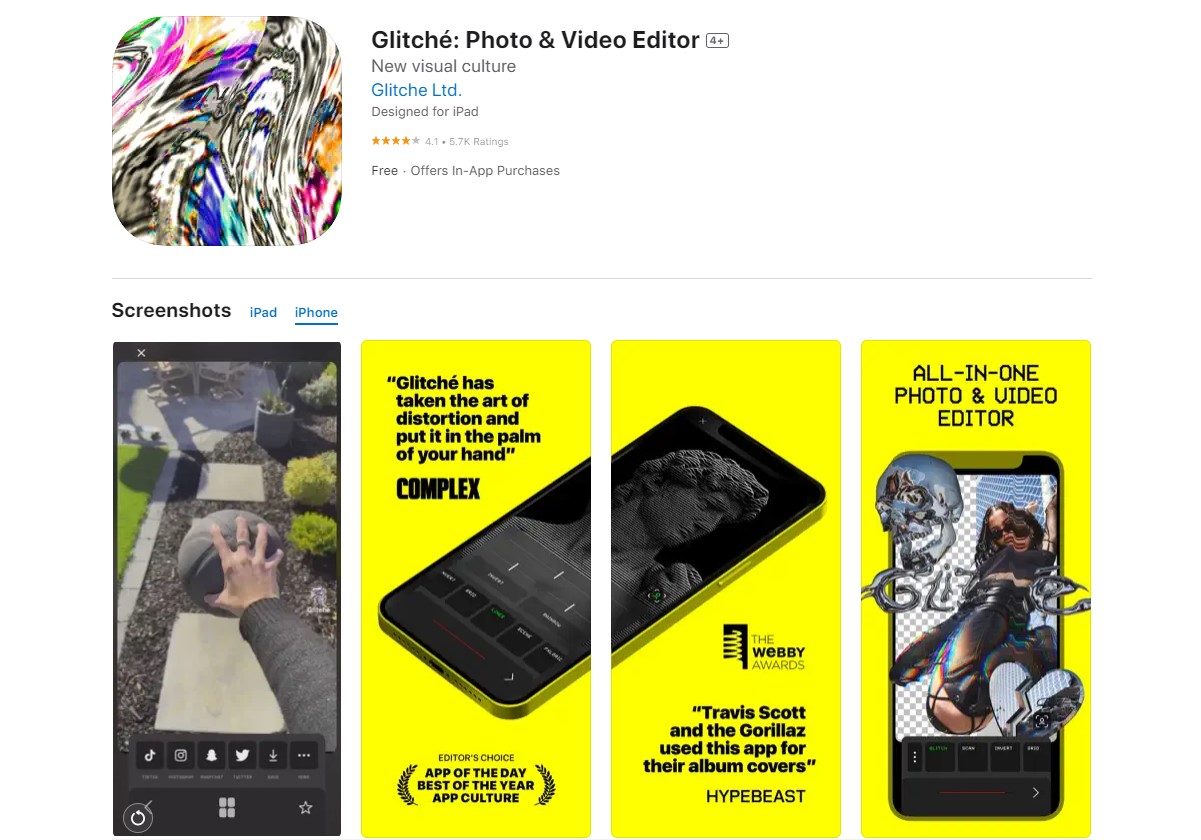 glitche Photo Editing Apps For Instagram