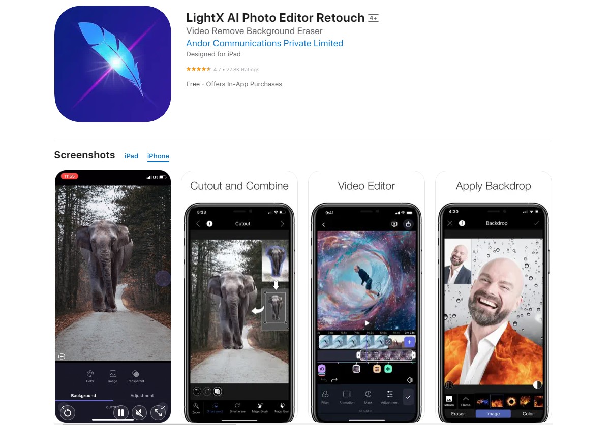 lightx Photo Editing Apps For Instagram
