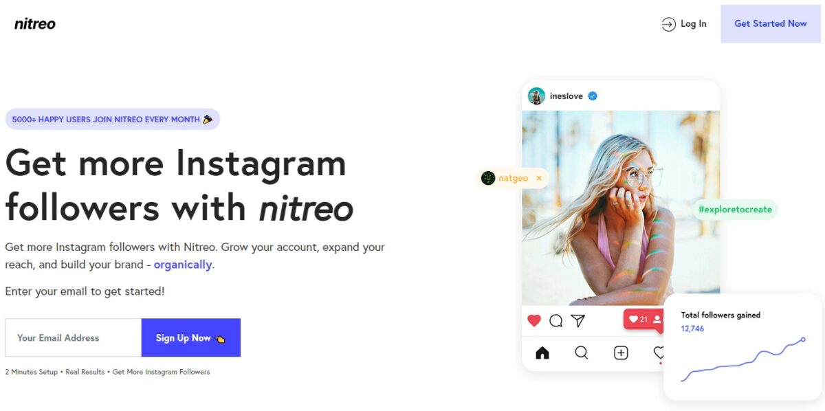 Utilize Nitreo for Organic Growth How to Get More Followers On Instagram