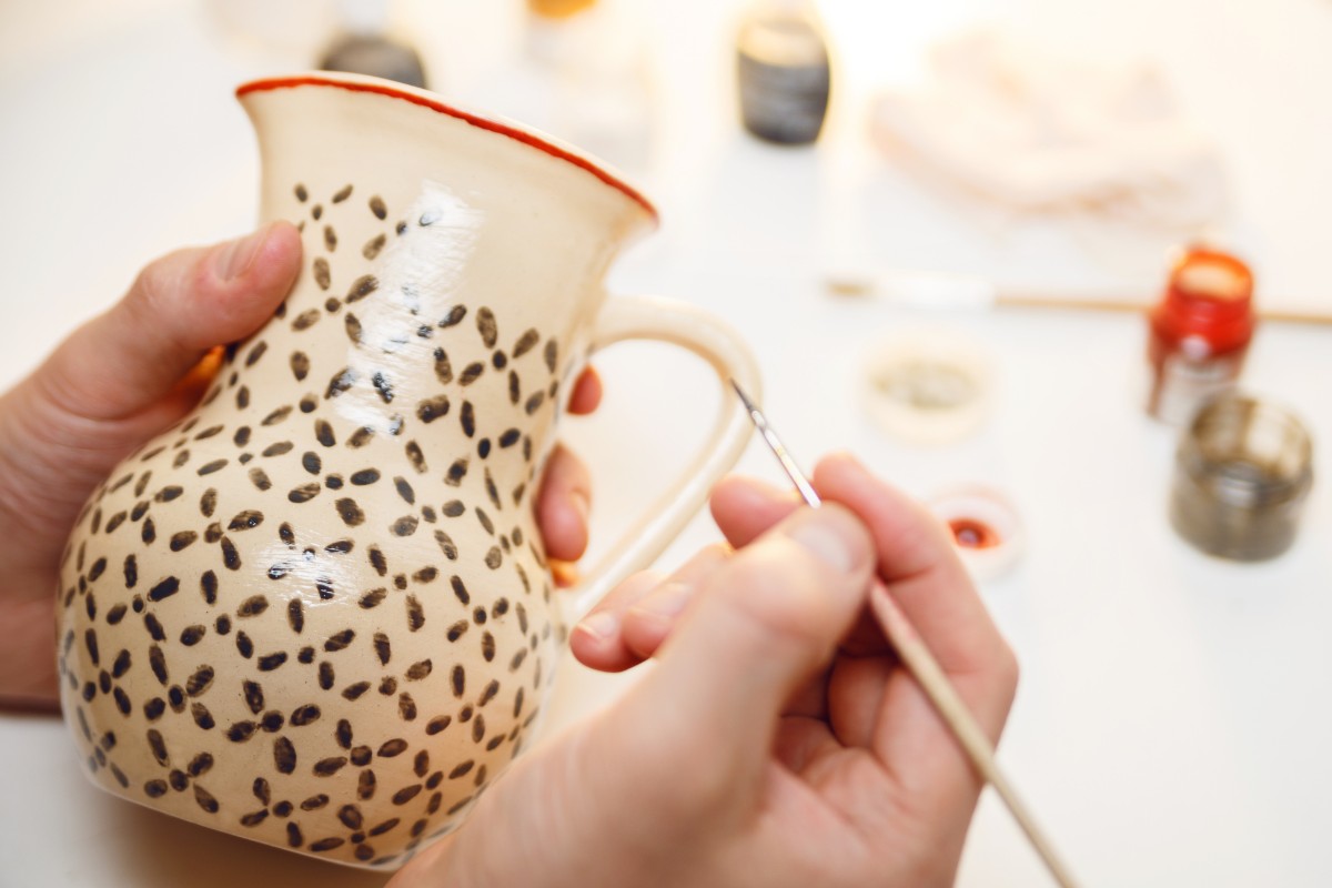 painting pottery handcrafted