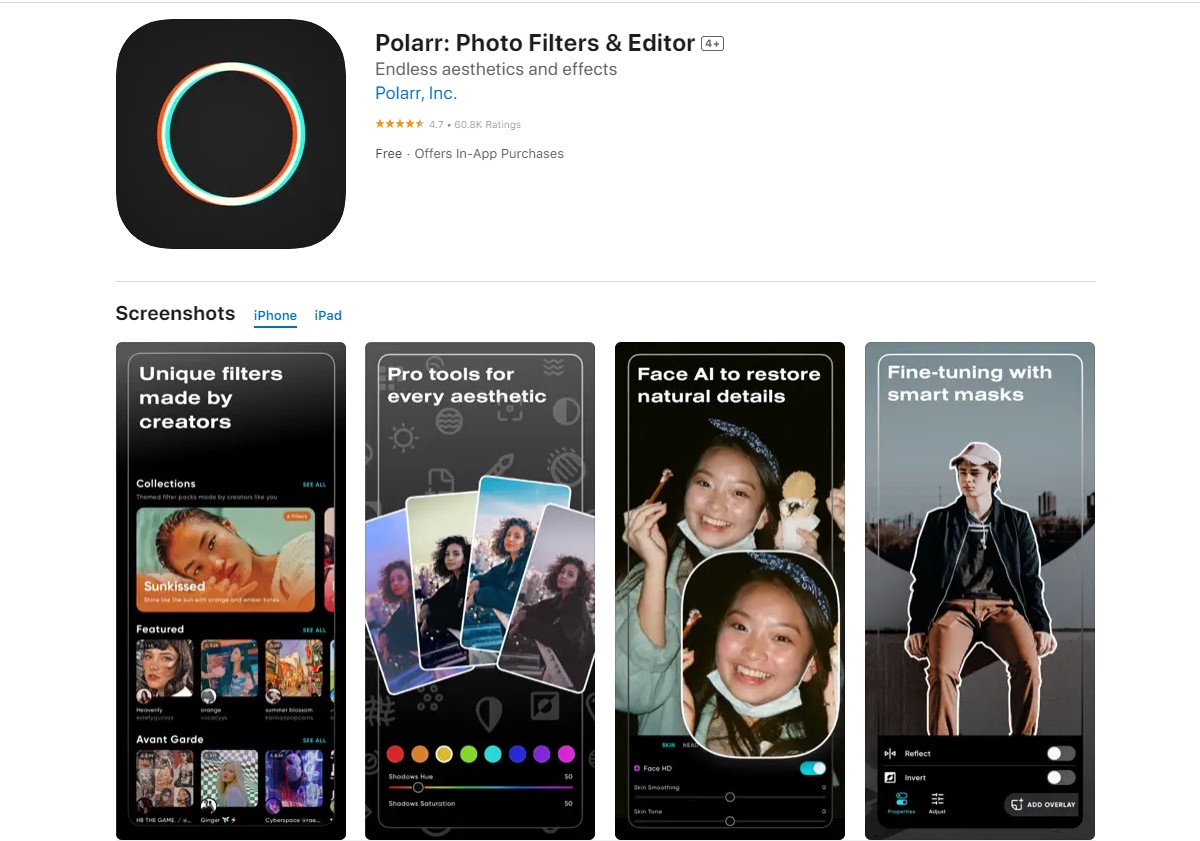 polarr Instagram Filter Apps