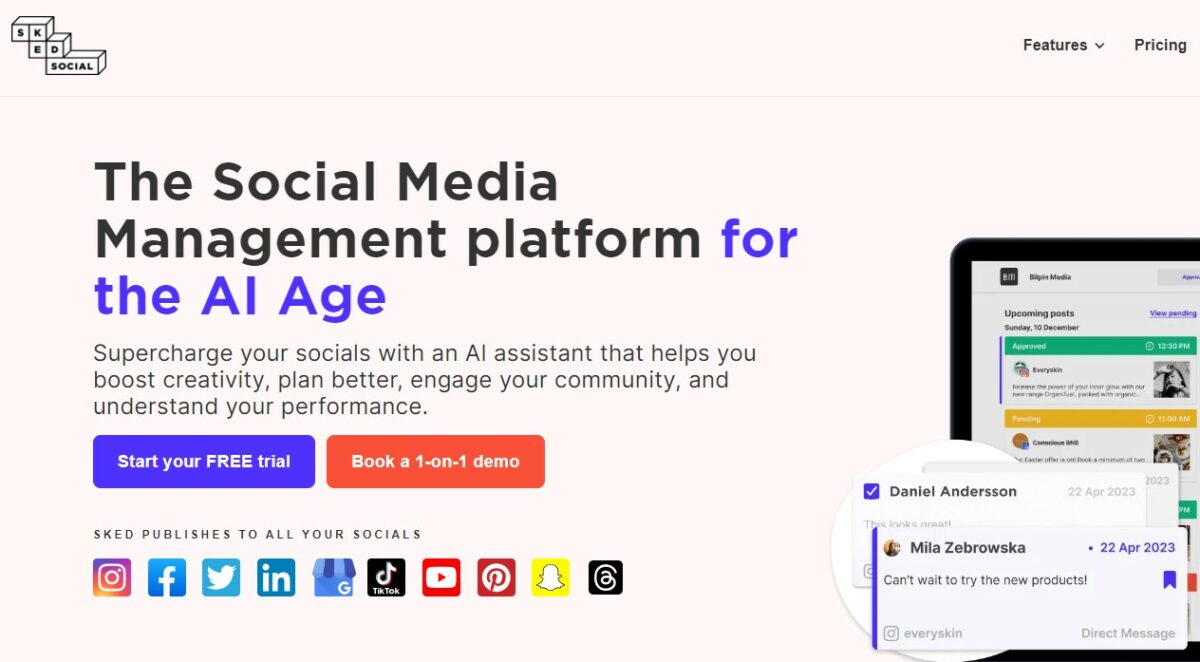 sked social Social Media Marketing Services