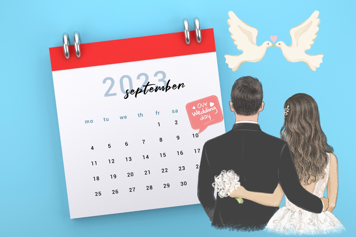 September is the most popular month to get married in Australia.