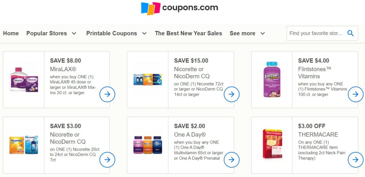 coupons.com Best Coupon Sites