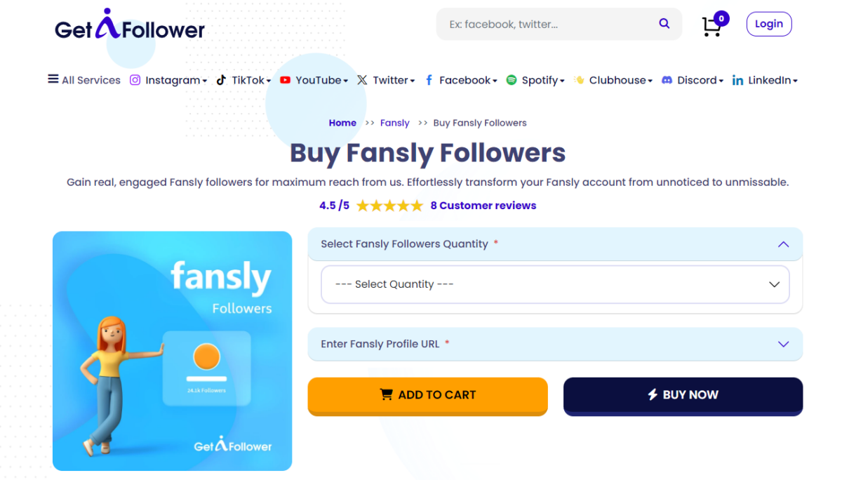GetAFollower Buy Fansly Followers