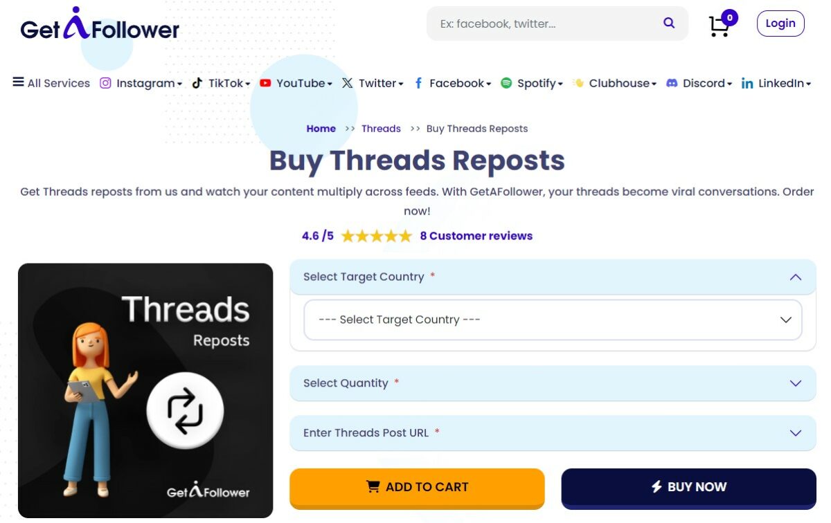 getafollower buy threads reposts