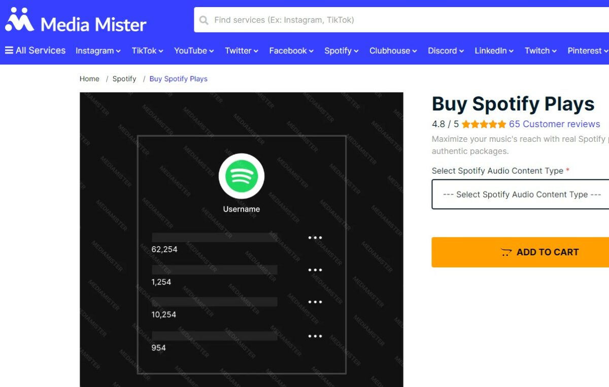media mister Best Sites to Buy Spotify Plays, Followers & Streams
