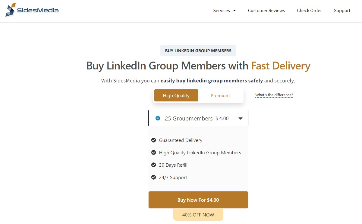 sidesmedia buy linkedin group members