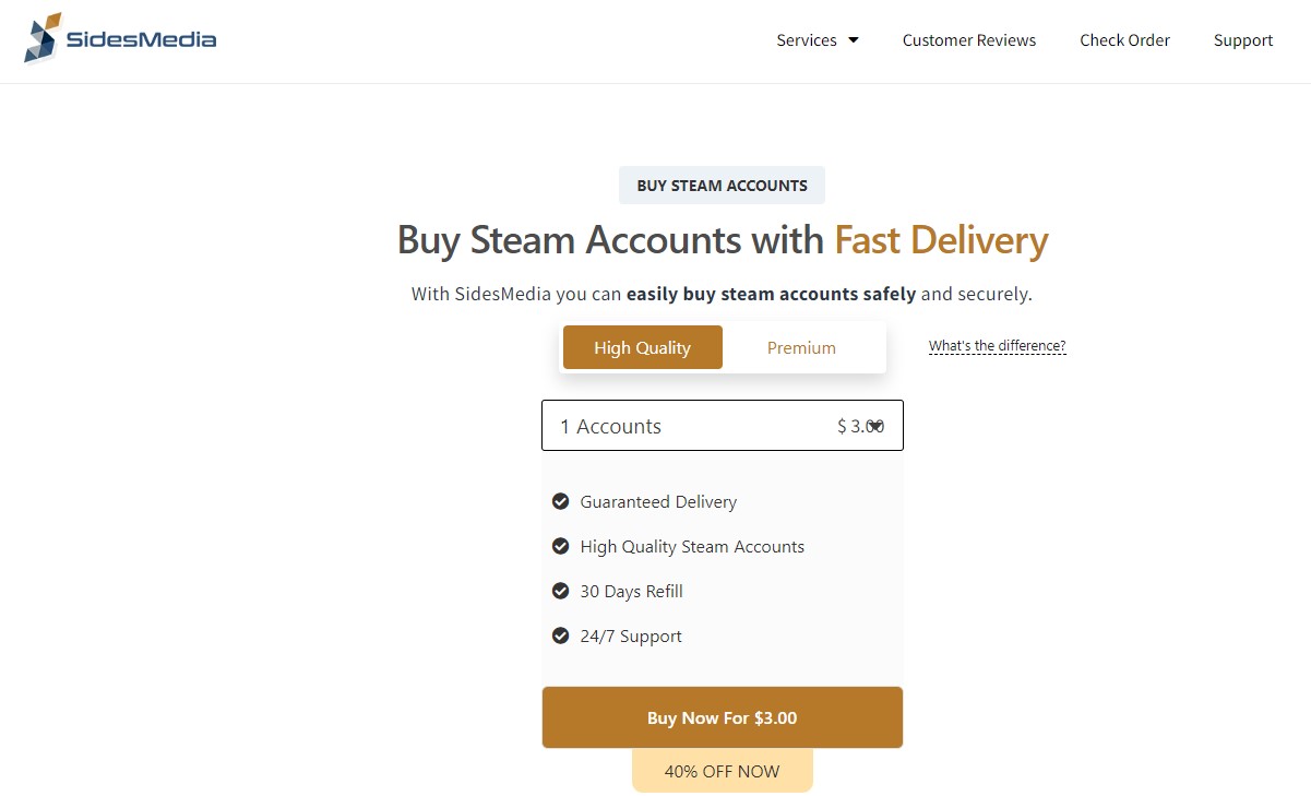 sidesmedia buy steam accounts