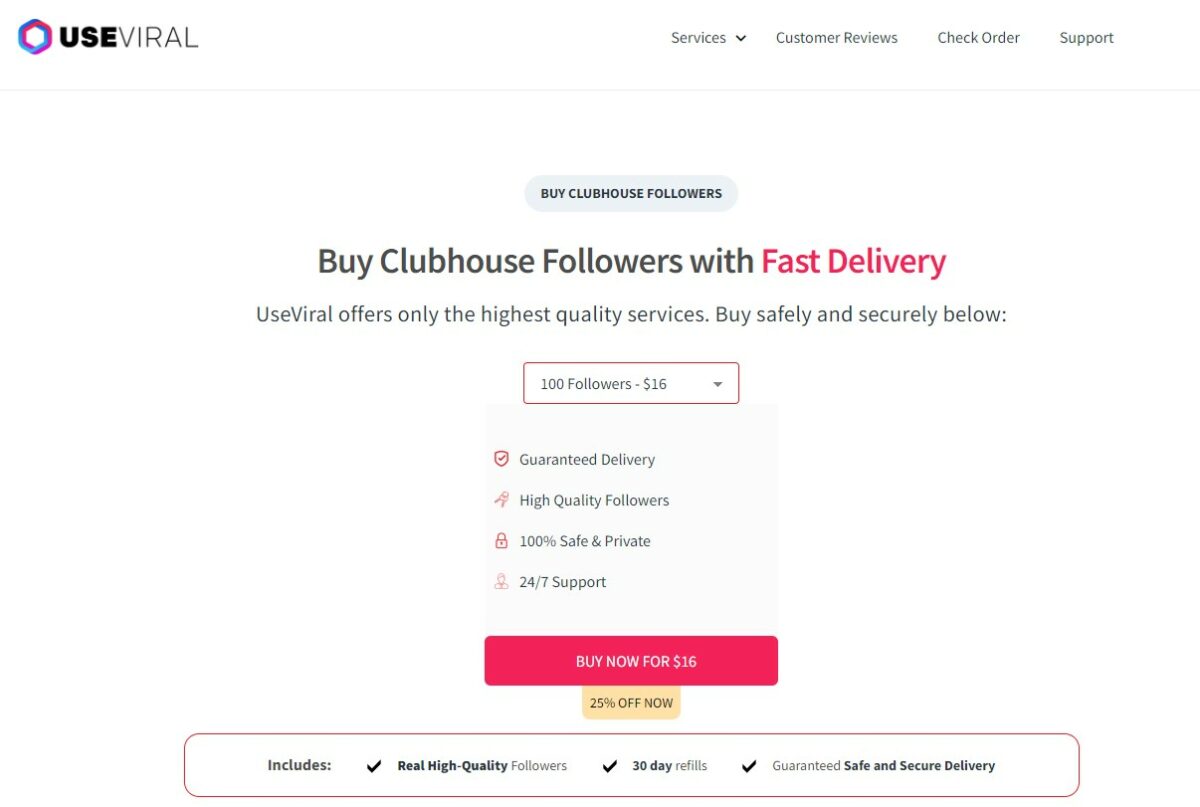 useviral buy clubhouse followers